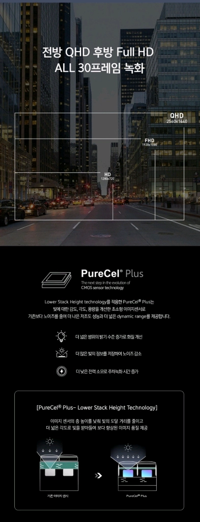 [QHD] 아이나비 VX2000 블랙박스 (128GB, GPS) 이미지