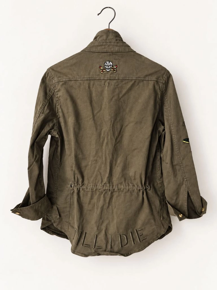 쟈딕앤볼테르(ZADIG&VOLTAIRE) 카키 자수 패치 야상 자켓 (S) 이미지