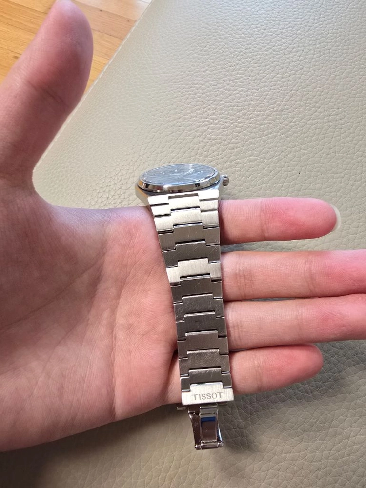 티쏘 PRX 40mm 청판 쿼츠 메탈시계 이미지