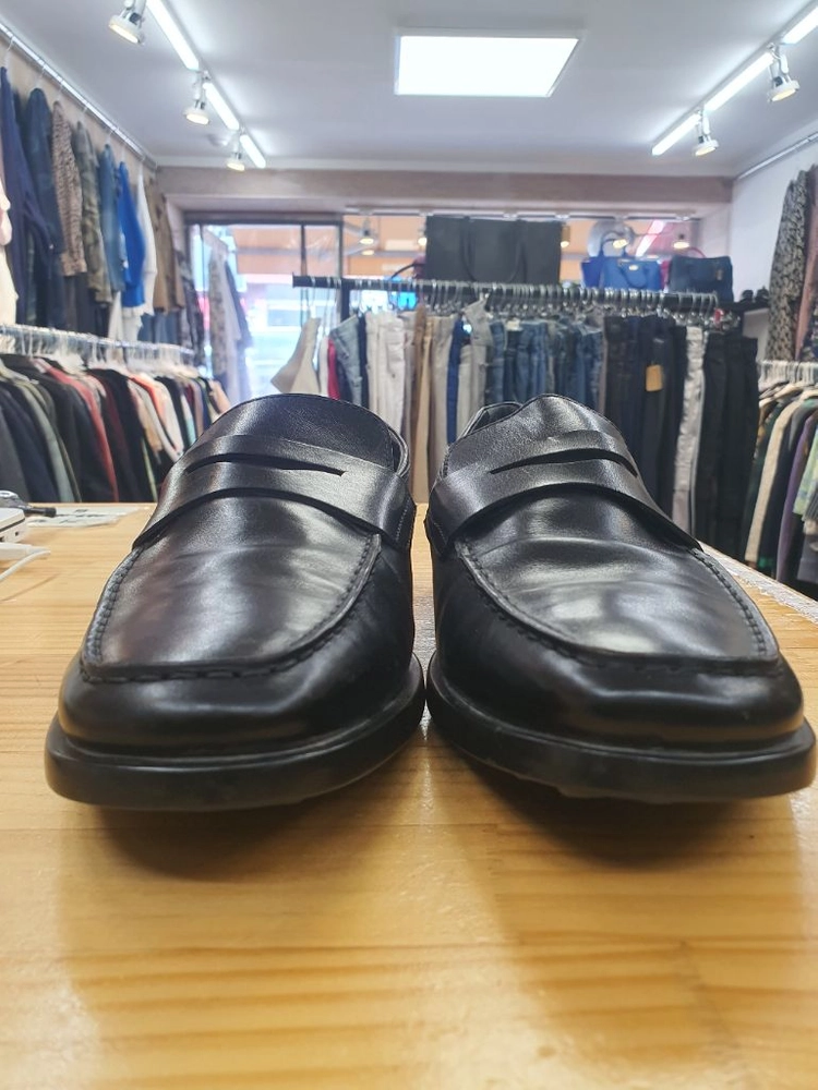 [정품/285-290] 토즈(TODS) 블랙 가죽 페니 로퍼 (UK 10) 이미지