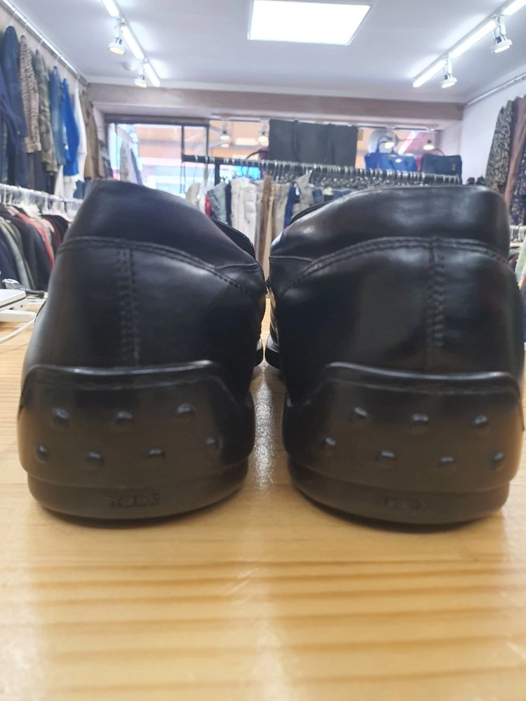 [정품/285-290] 토즈(TODS) 블랙 가죽 페니 로퍼 (UK 10) 이미지