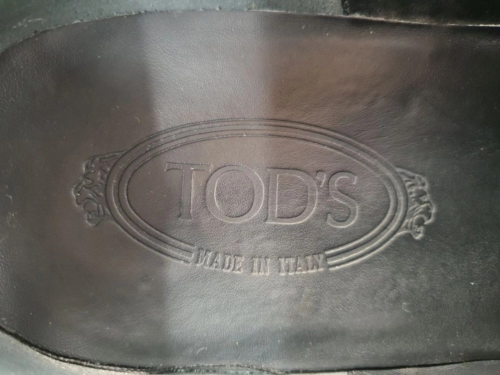 [정품/285-290] 토즈(TODS) 블랙 가죽 페니 로퍼 (UK 10) 이미지