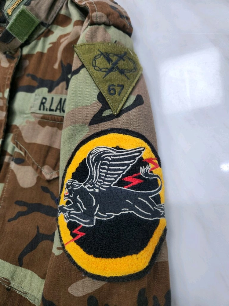남성 XS] 랄프로렌 데님엔서플라이 패치 밀리터리 야상 자켓 한섬 타임 시스템 아미 꼼데가르송 발망 아미리 크롬하츠 이미지