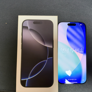 아이폰 16 Pro 256GB 블랙 정상해지 풀박스 배터리89% 이미지