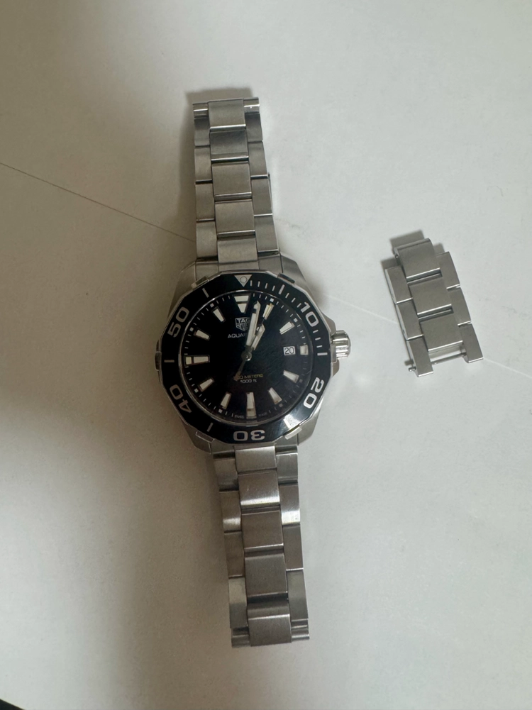 태그호이어 아쿠아레이서 쿼츠 41mm 검판 이미지