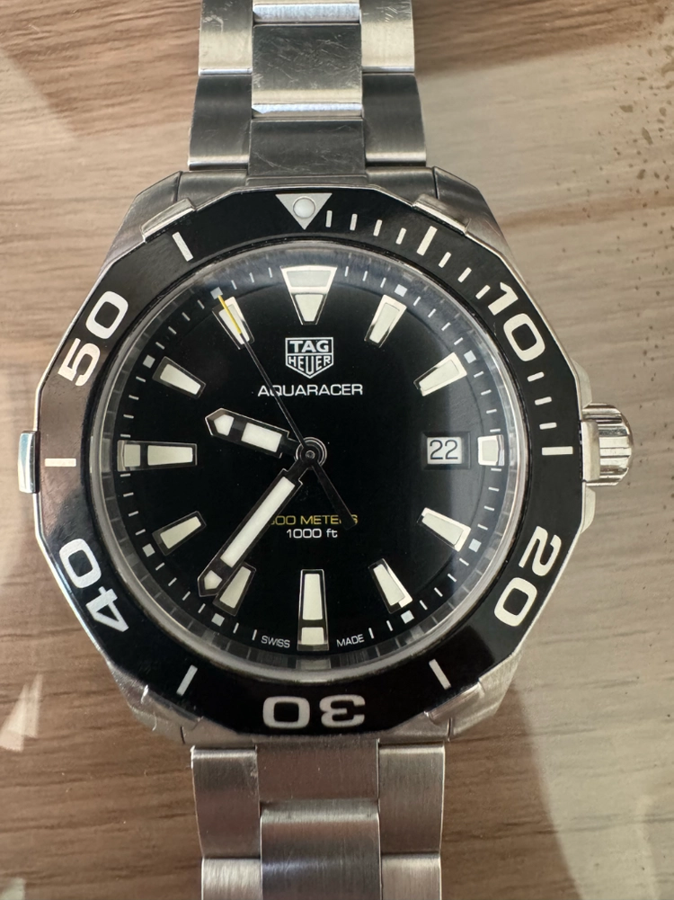 태그호이어 아쿠아레이서 쿼츠 41mm 검판 이미지