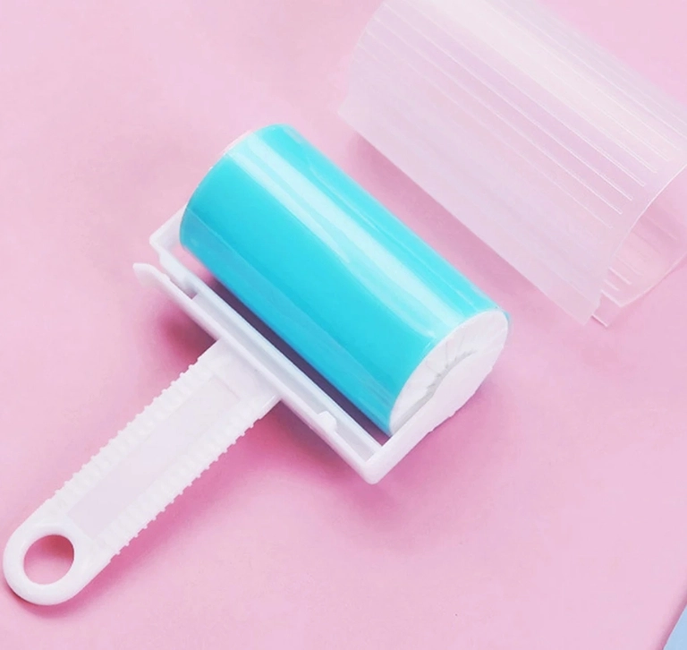물로씻어 재사용 먼지.머리카락제거 끈끈이 롤러 이미지