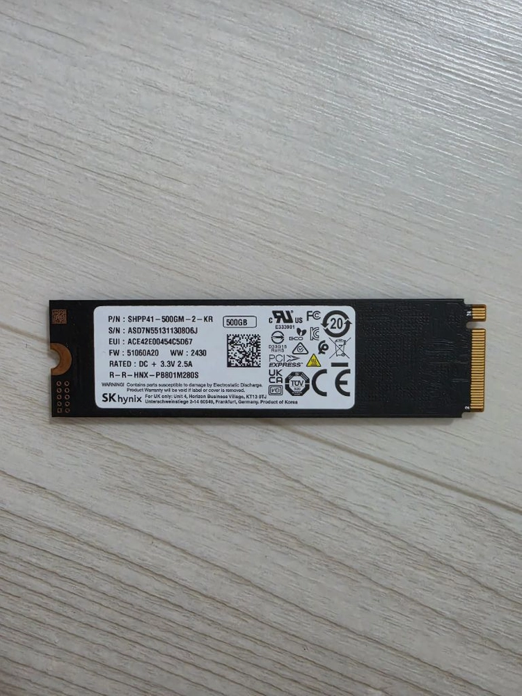 노트북용 DDR5 32GB 램 / SK하이닉스 P41 500GB SSD 판매 이미지