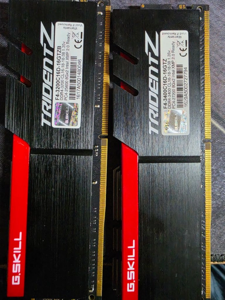 지스킬 ddr4 16gb(8x2) 3200 cl16 - 안심되는 중고거래