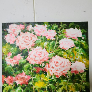 (원화)장미꽃 유화 원화그림 이미지