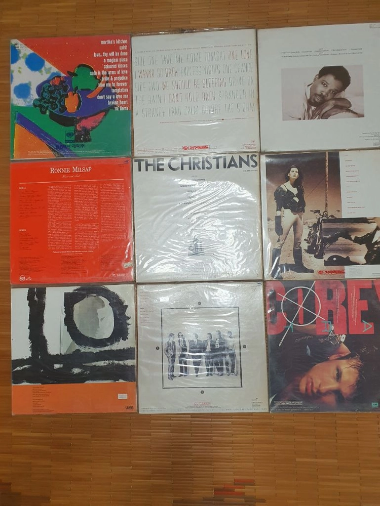 (미개봉)팝송 LP 레코드판(18장) 이미지