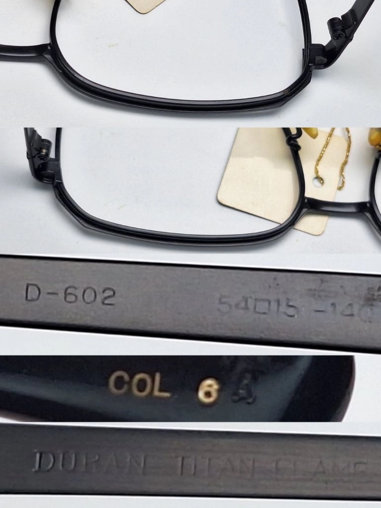 DURAN D-602 안경테 54mm 스퀘어 일본 빈티지 데드스톡 아메카지 레트로 클래식 Y2K 패션 수입 아이웨어 이미지