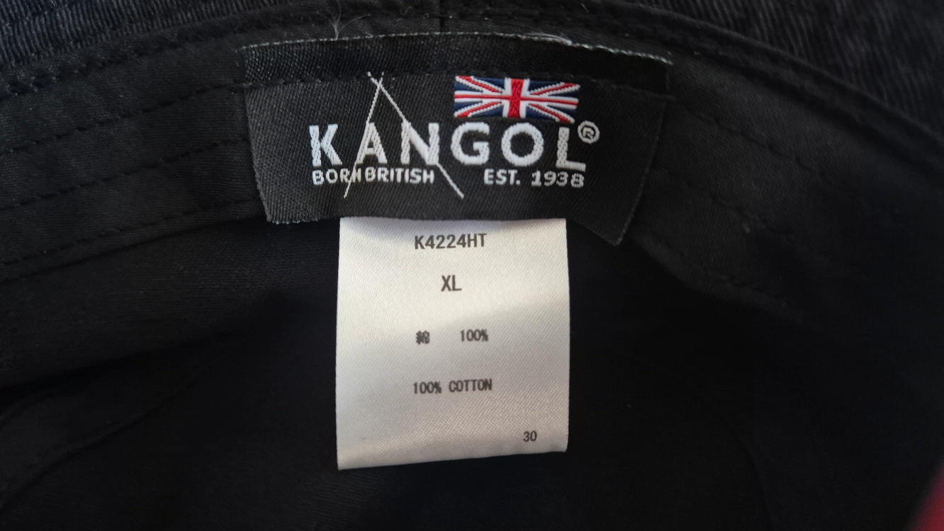 캉골 워시드 버킷햇 XL 블랙 판매 이미지