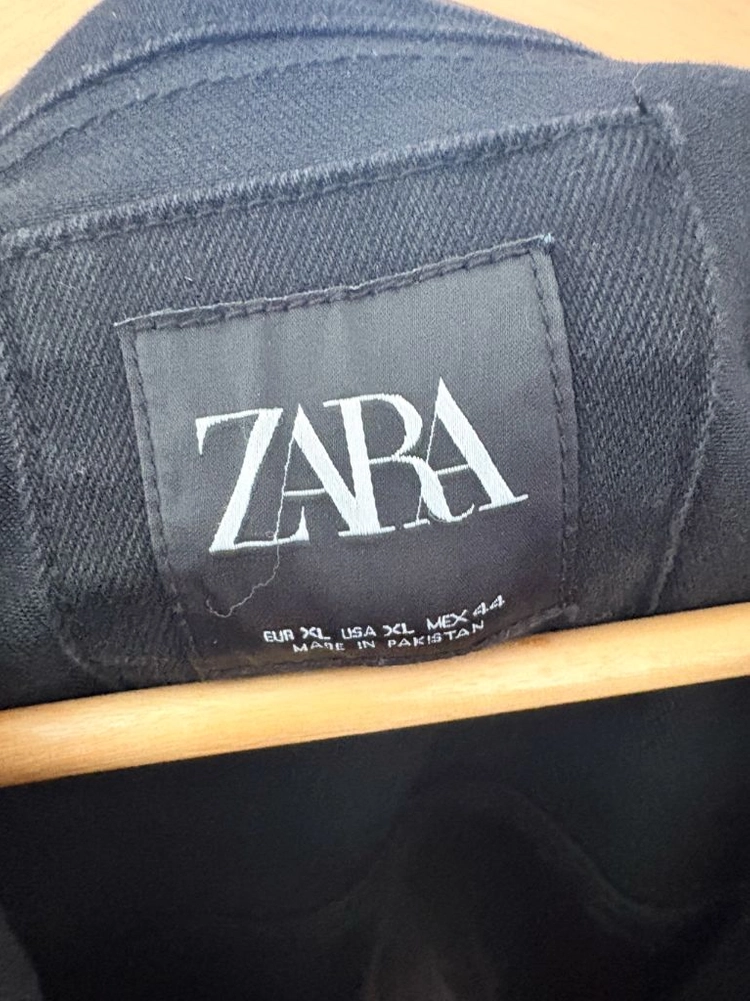 ZARA 데님 자켓 XL (블랙) 이미지