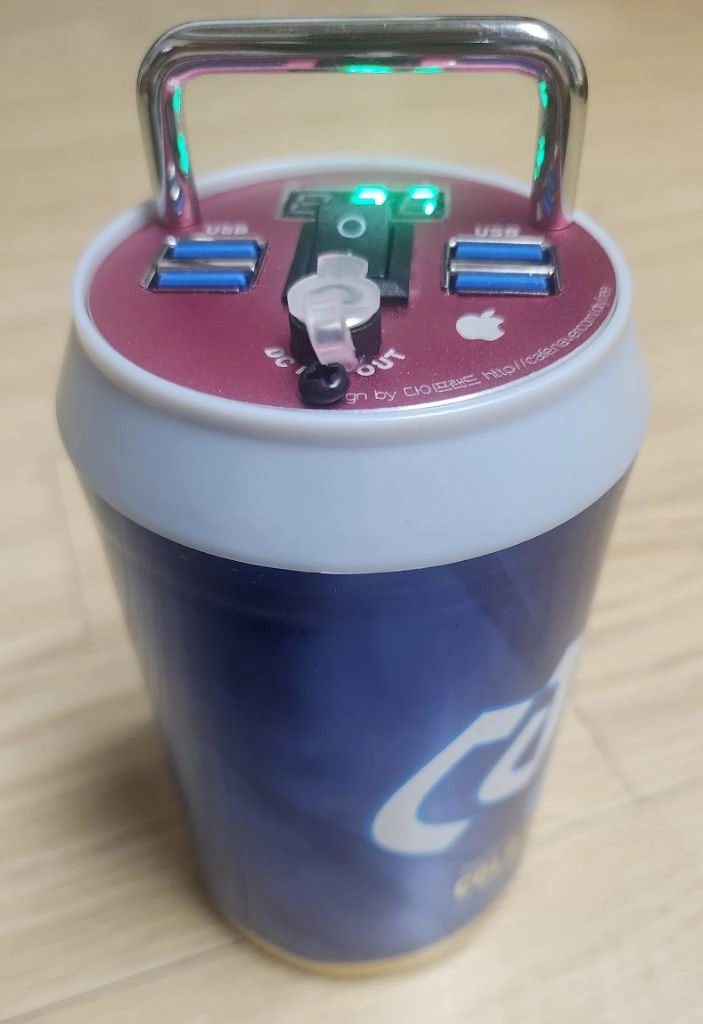 맥주캔 파워뱅크 맥뱅(12.6V 10A) 이미지