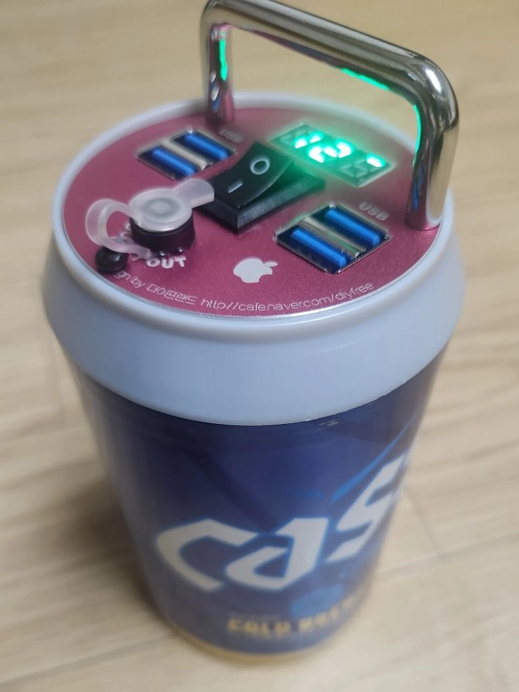 맥주캔 파워뱅크 맥뱅(12.6V 10A) 이미지