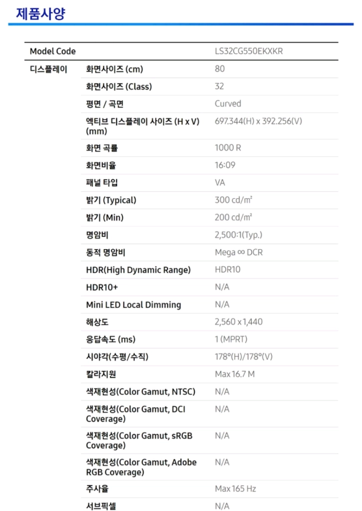 부산 삼성 게이밍 모니터 오디세이 G5 32cg550 이미지