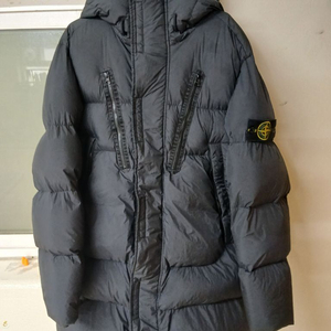 (번개케어 검수제품)스톤아일랜드 21FW 크링클랩스 롱패딩 정품 블랙 L 이미지