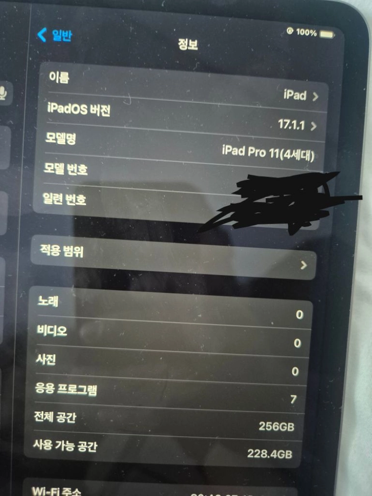 태블릿 11인치 256GB 이미지