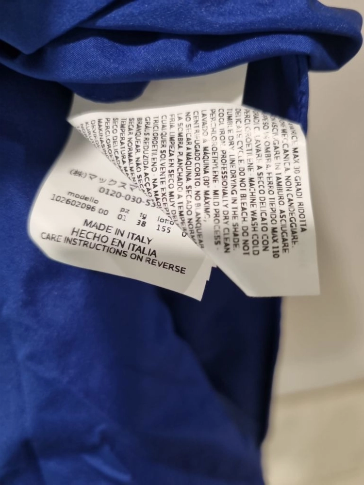 막스마라 Max Mara ELLA 롱코트 블루 38(US4) 새상품 택포함 이미지
