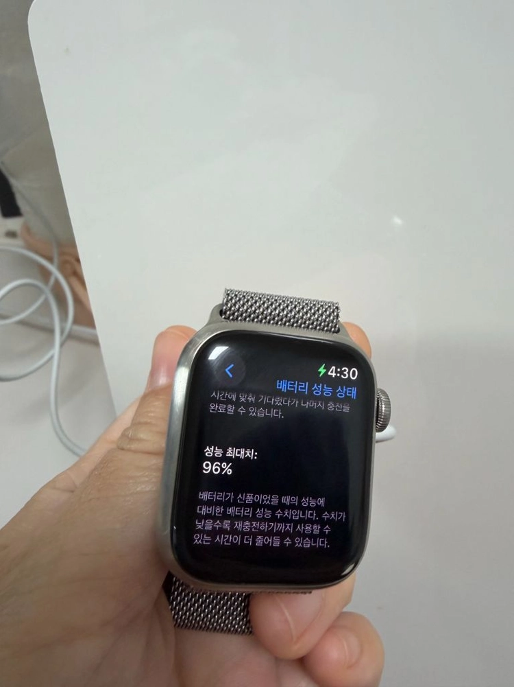 애플워치7 41mm 티타늄 풀박스, 최상급 상태 이미지