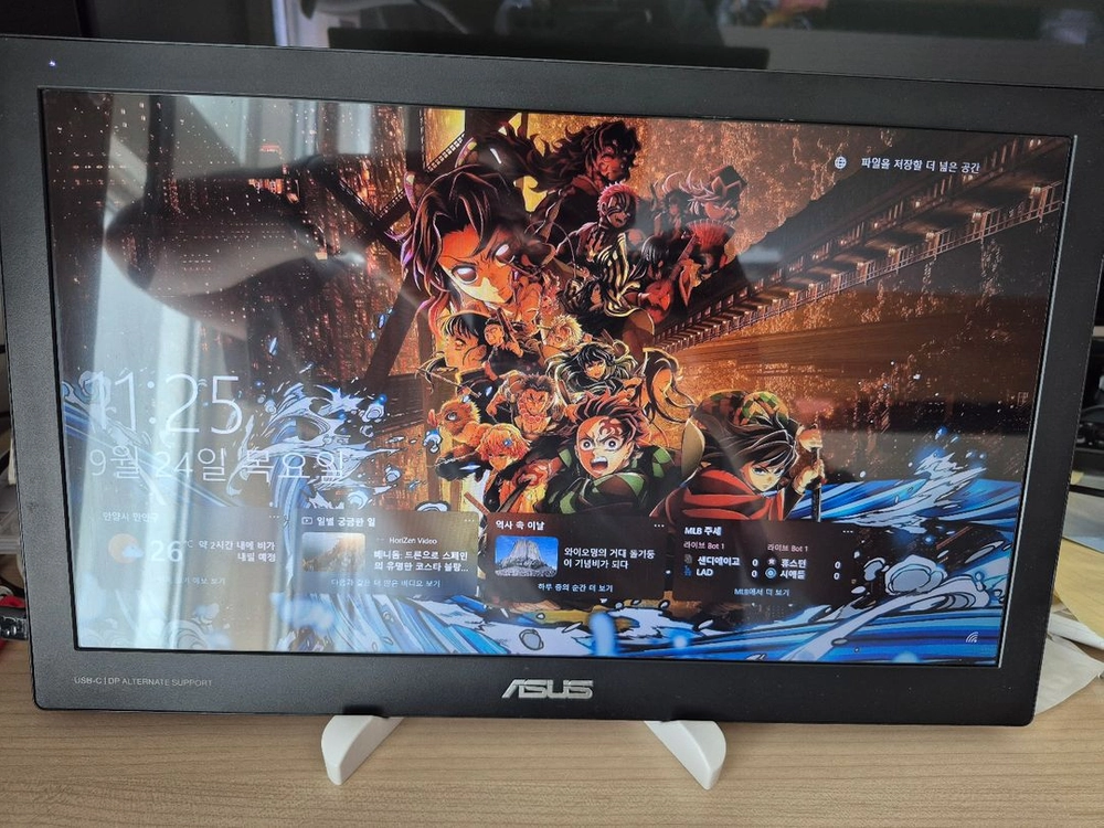 ASUS 15.6인치 포터블 모니터 MB169C+ (구성품 완비, FHD IPS) 이미지