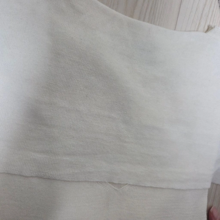마인 울 블렌드 패널 스카프 니트 탑 아이보리 랑방 타임 더캐시미어 시스템 오브제 sjsj 이미지