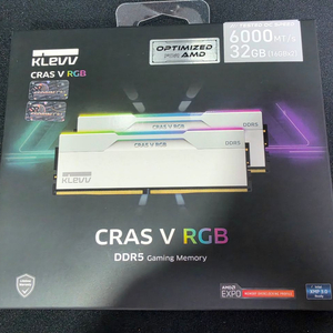 에센코어 클레브 DDR5-6000 CL30 CRAS V RGB 화이트 AMD 32GB 미개봉 이미지