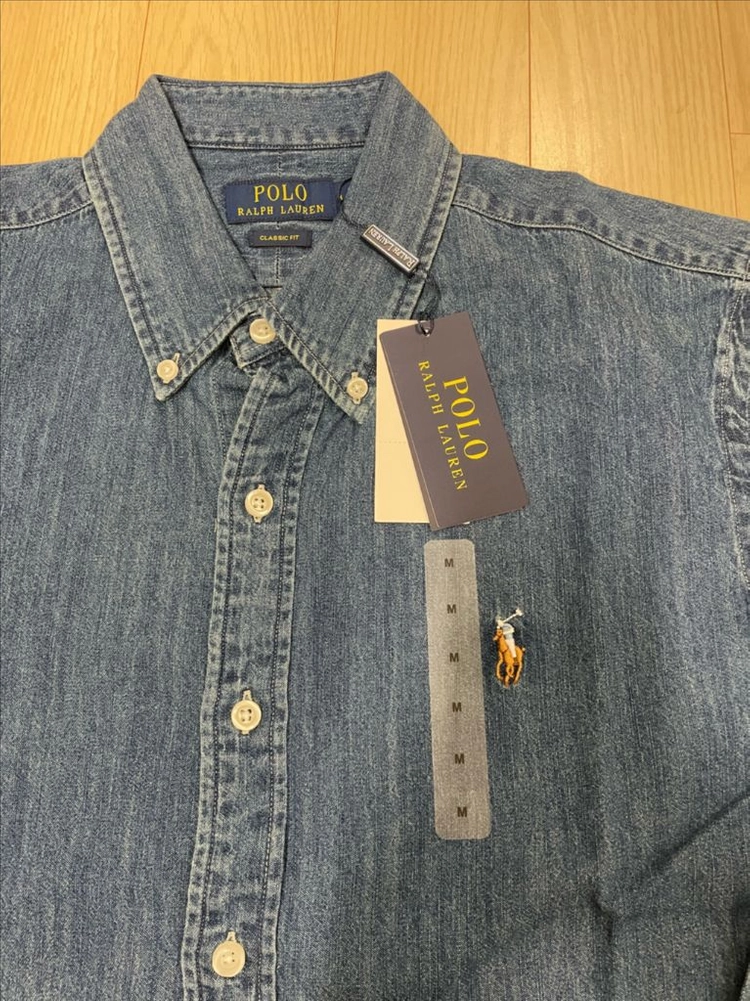 [새제품] 폴로 랄프로렌 Ralph Lauren 데님 청셔츠 M 이미지
