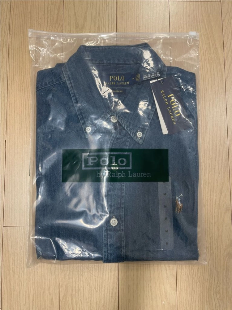 [새제품] 폴로 랄프로렌 Ralph Lauren 데님 청셔츠 M 이미지