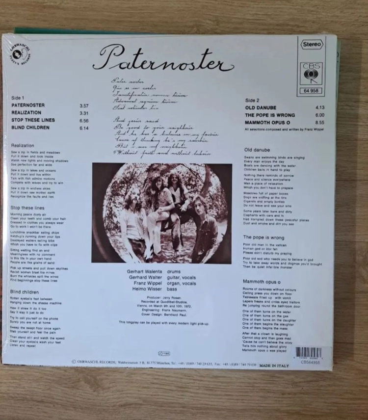 파테르노스터 (Paternoster) 미개봉 LP 이미지