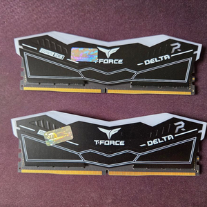 팀그룹 T-Force DDR5 64GB (32GB x 2) 5600 CL36 Delta RGB 블랙 이미지