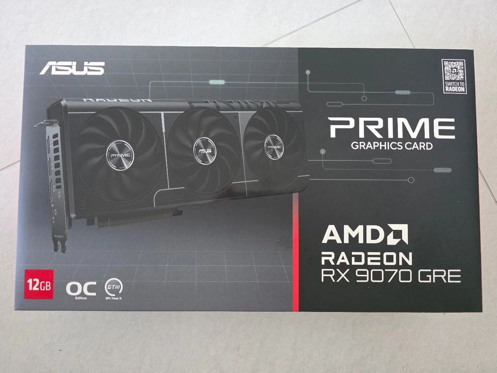 ASUS PRIME RX9070GRE 그래픽카드 (대원씨티에스) 이미지