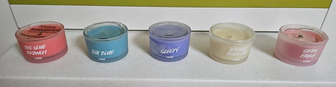 러쉬 LUSH 향초 캔들 5종 일괄 판매 이미지
