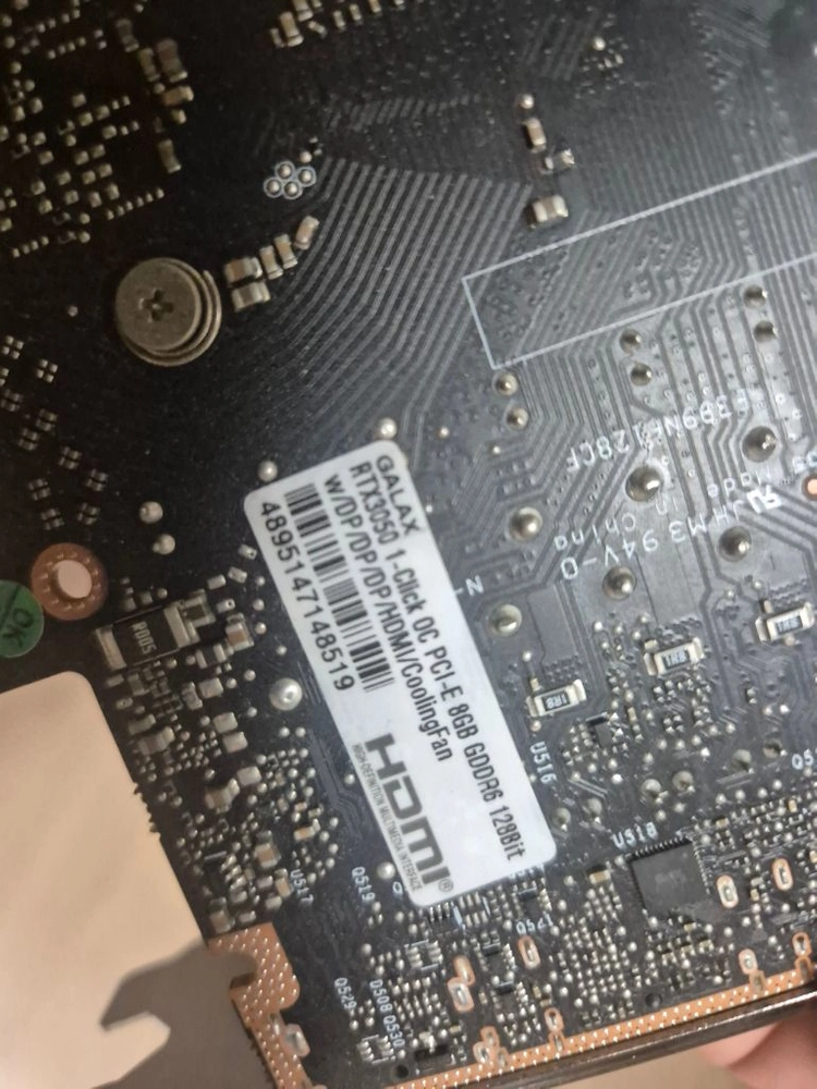 RTX 3050 8GB 갤럭시 1-Click OC 원팬 이미지