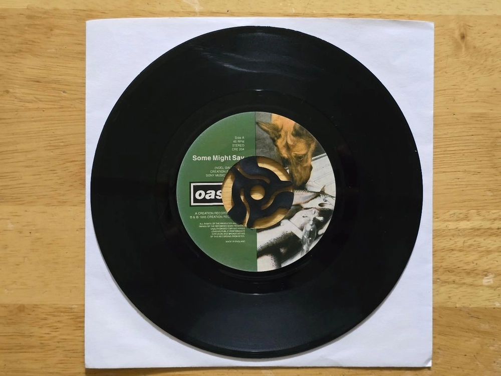 LP 레코드 oasis 오아시스 - Some Might Say 7인치 영국반 이미지