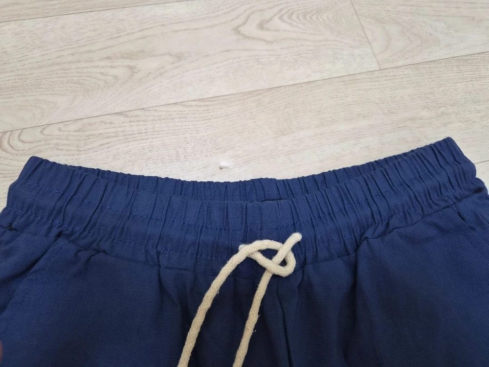 (새상품)55~66/린넨 5부 반바지 이미지