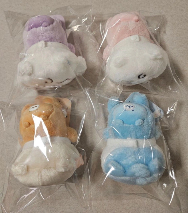 먼작귀엉금엉금베이비우사기 하치와레 랏코 쿠리만쥬 치이카와 모몽가 시사 카니 우사기인형 이미지