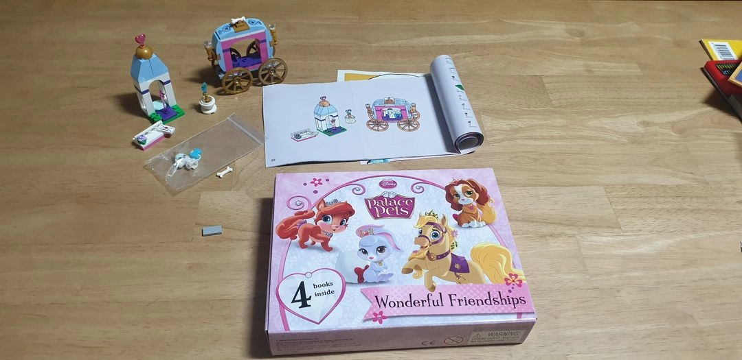 중고 LEGO 레고와 영어책 = 디즈니 프린세스 41141 신데렐라의 강아지 + palace pet 보드북 이미지