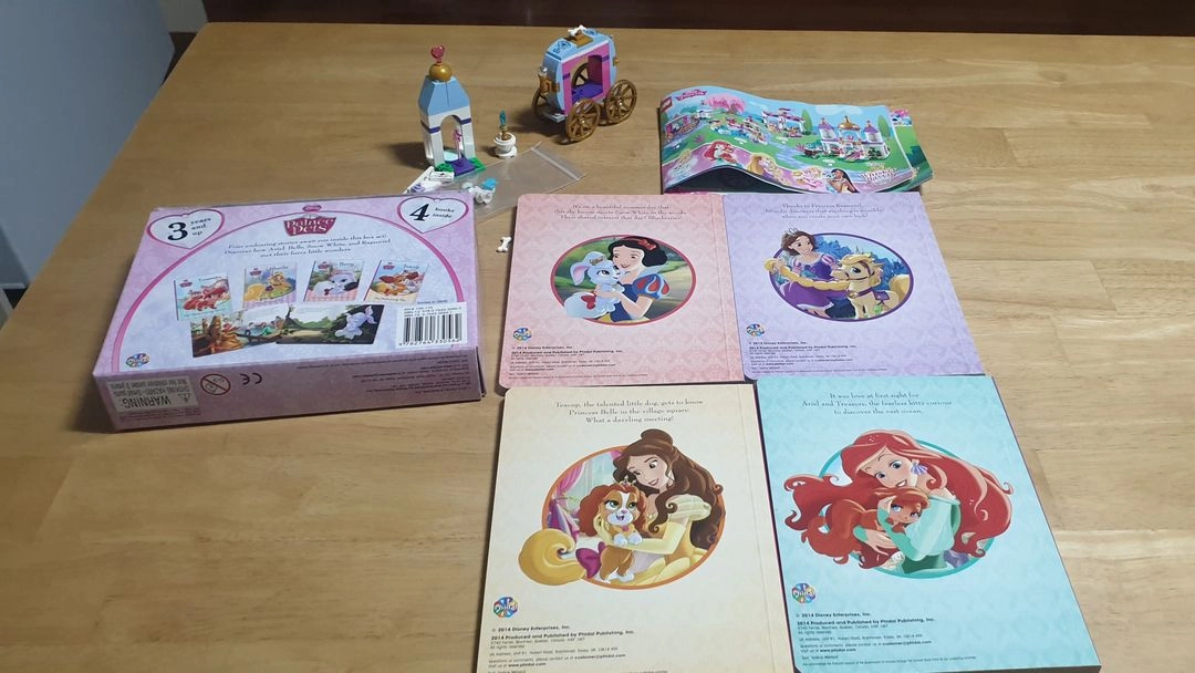 중고 LEGO 레고와 영어책 = 디즈니 프린세스 41141 신데렐라의 강아지 + palace pet 보드북 이미지