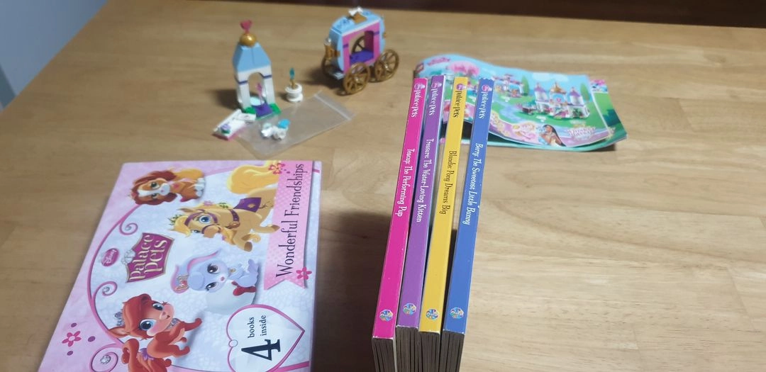 중고 LEGO 레고와 영어책 = 디즈니 프린세스 41141 신데렐라의 강아지 + palace pet 보드북 이미지