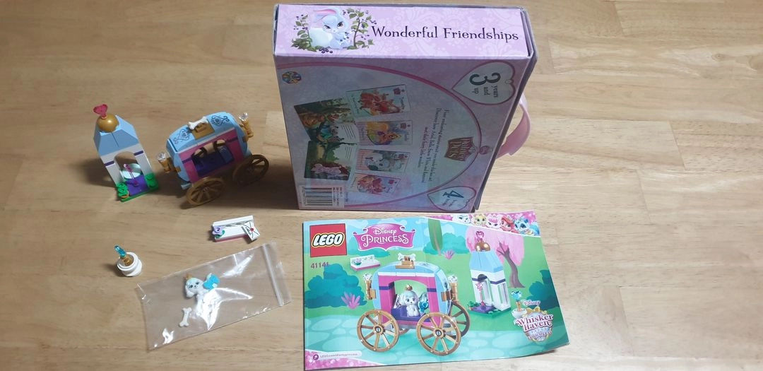 중고 LEGO 레고와 영어책 = 디즈니 프린세스 41141 신데렐라의 강아지 + palace pet 보드북 이미지