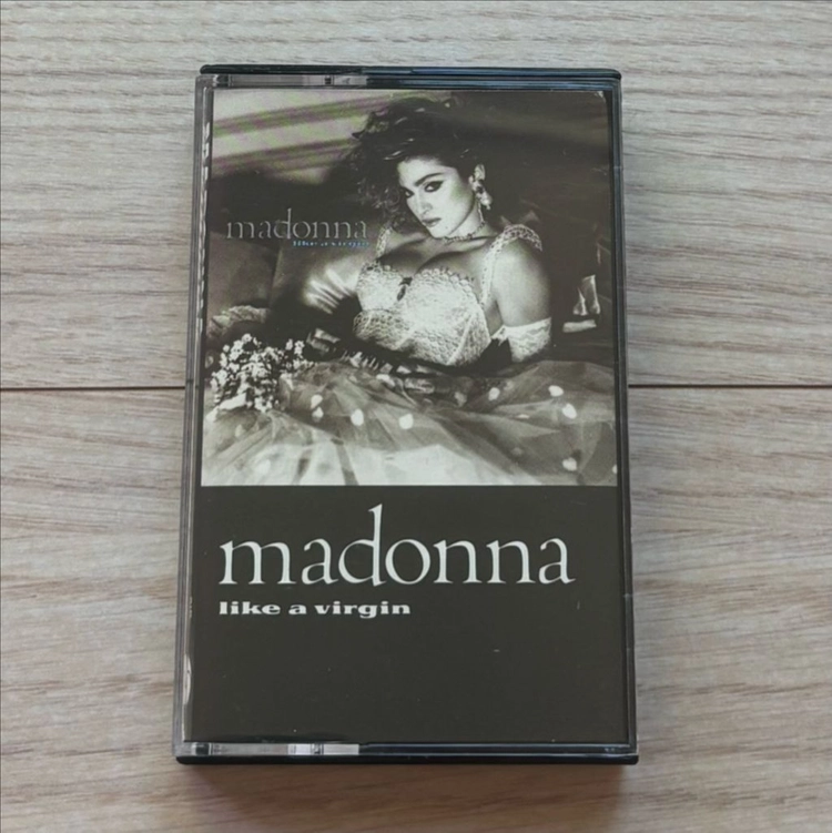마돈나 MADONNA Like A Virgin 라이크 어 버진 카세트 테이프 미국 컬럼비아 하우스 라이센스 음반 이미지