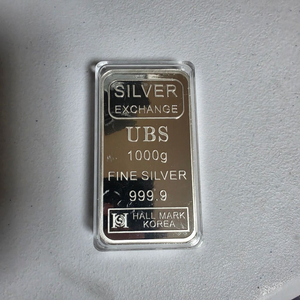 UBS 순은 실버바 999.9% 1000g 저렴히 판매 이미지