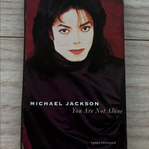 마이클 잭슨 MICHAEL JACKSON You Are Not Alone 유 아 나롯 어론 싱글 카세트 테이프 미국 이미지