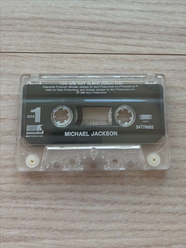 마이클 잭슨 MICHAEL JACKSON You Are Not Alone 유 아 나롯 어론 싱글 카세트 테이프 미국 이미지