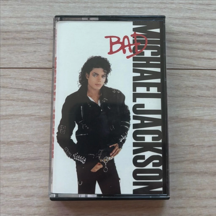 마이클 잭슨 MICHAEL JACKSON Bad 배드 카세트 테이프 미국 초판 앨범 음반 이미지
