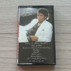 마이클 잭슨 MICHAEL JACKSON Thriller 스릴러 카세트 테이프 미국 초판 앨범 음반 이미지