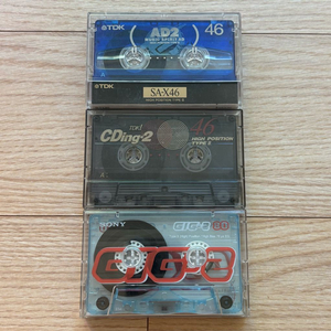 TDK AD2 / CDing2 / Sony GIG2 Type II 일본제 카세트 중고 공테이프 3개 이미지