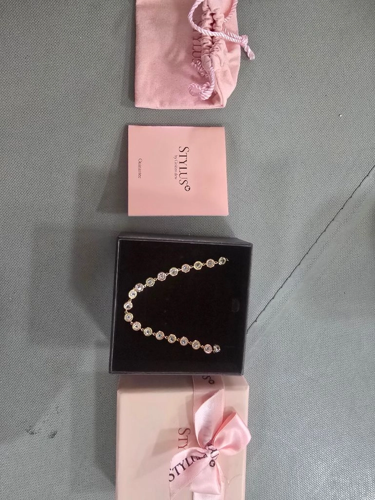 스타일러스 로즈버드올13 로즈골드 큐빅 팔찌 14k 이미지